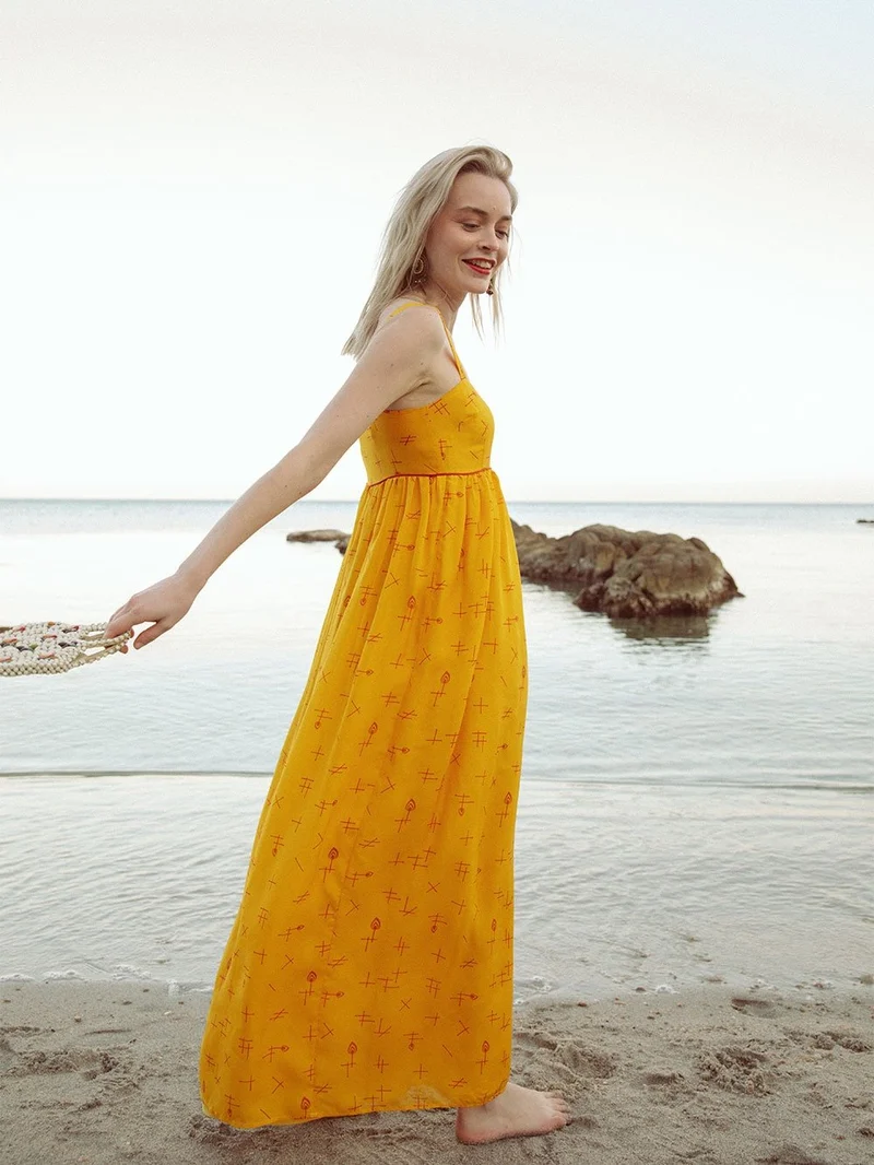 Robe longue taille empire Allumer le Feu