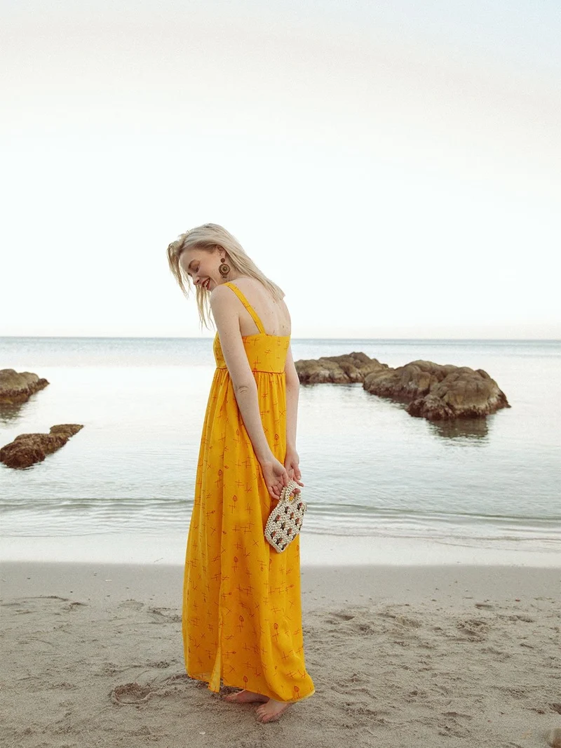 Robe longue taille empire Allumer le Feu