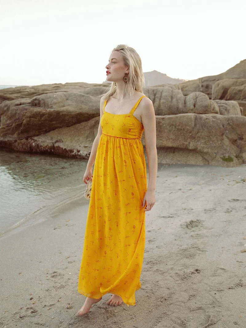 Robe longue taille empire Allumer le Feu