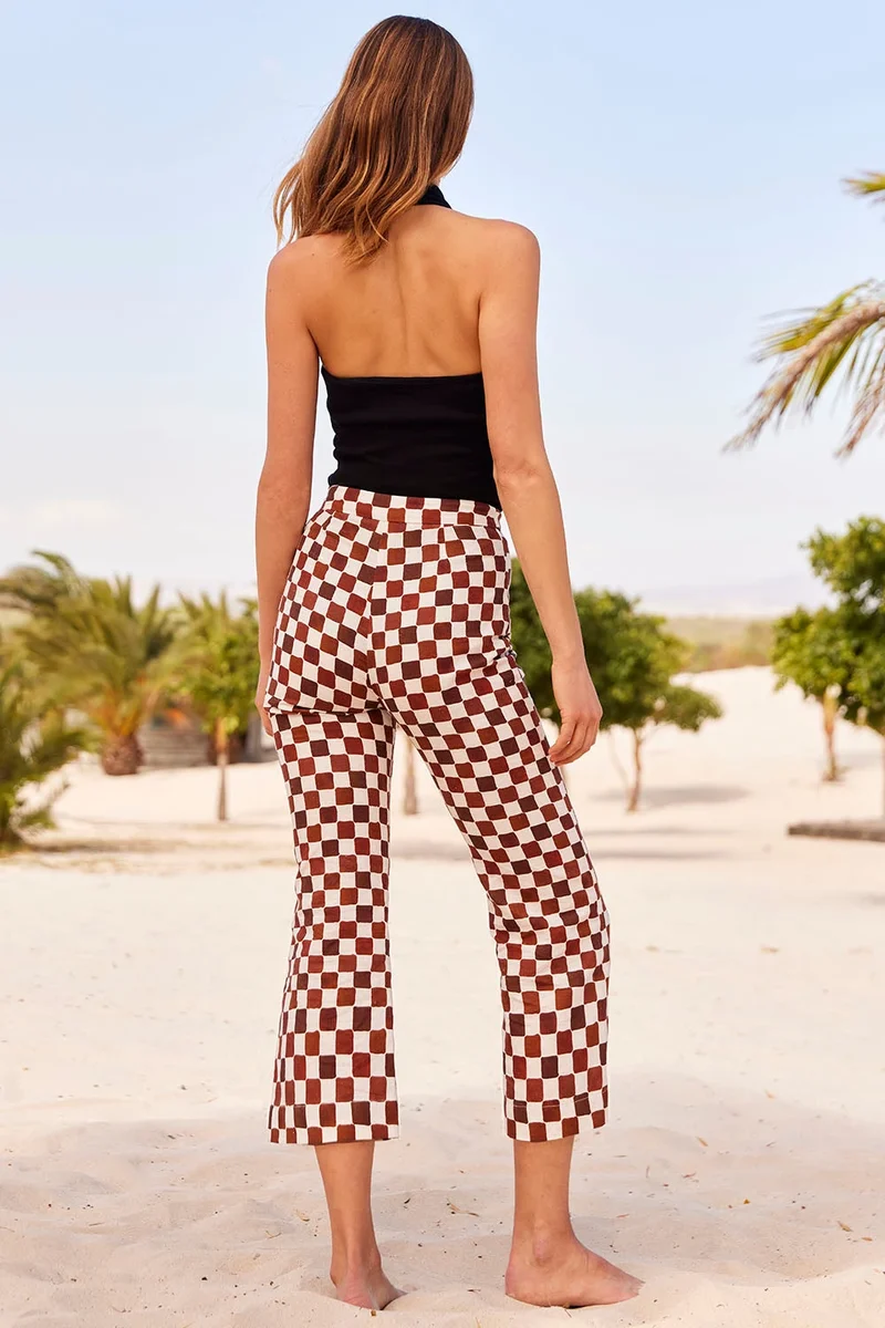 Pantalon L'Eternel Echec et Mat Chocolat