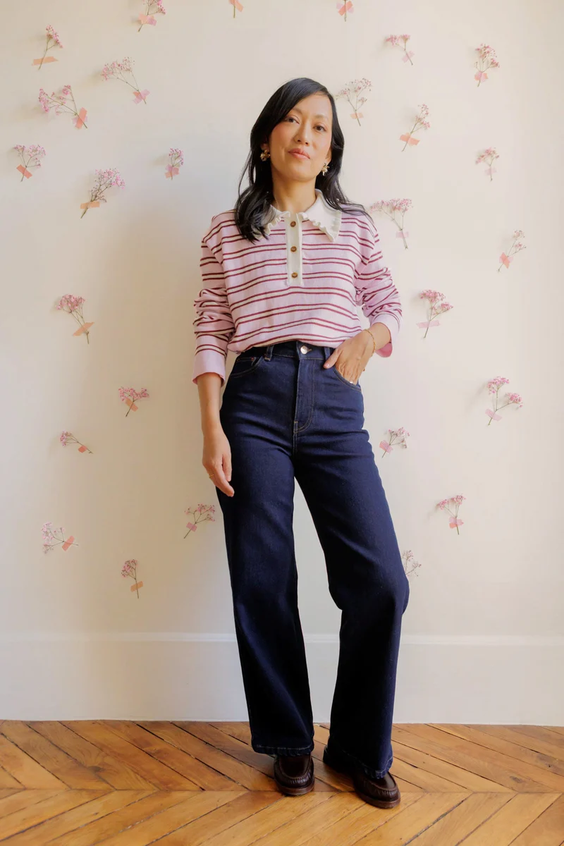 Jean wide Audrey - indigo