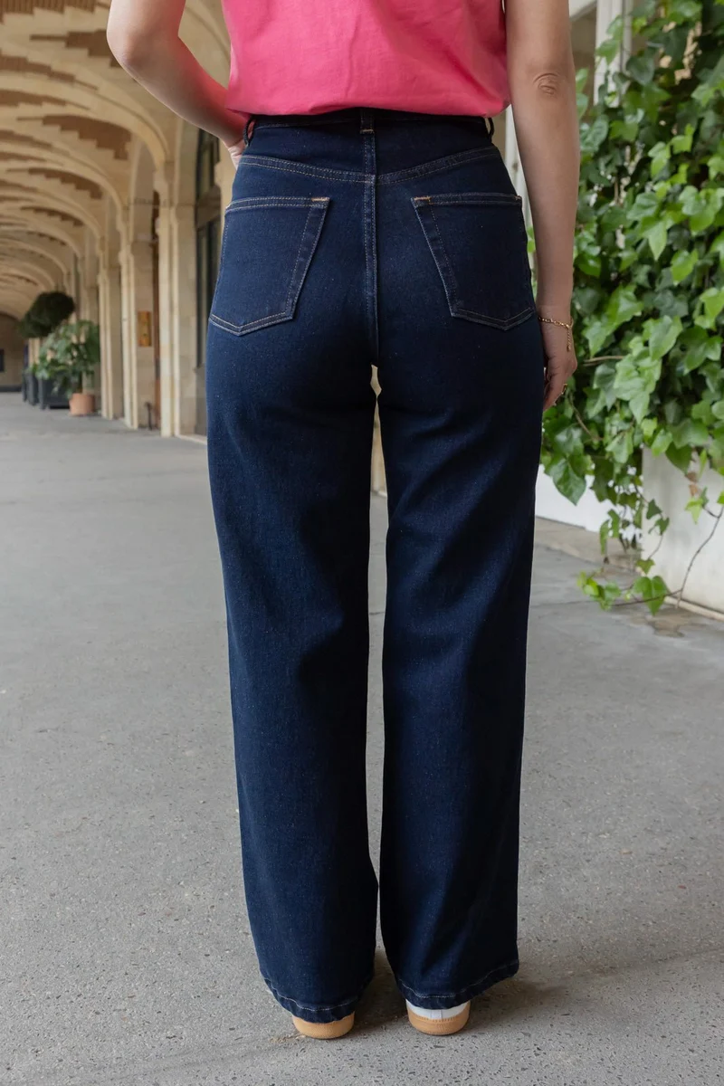 Jean wide Audrey - indigo