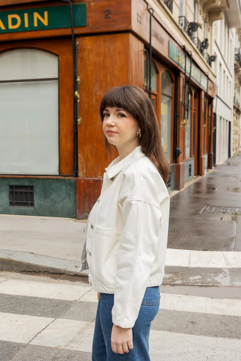 Veste denim Melissa - écru