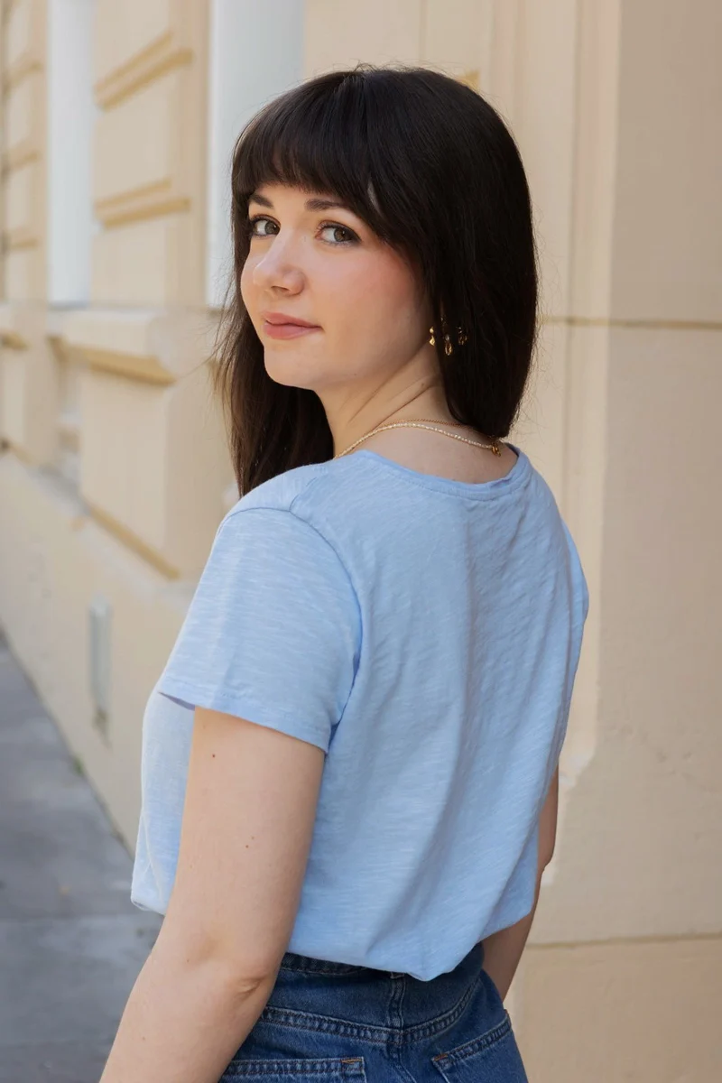 Tee-shirt Simone - bleu ciel