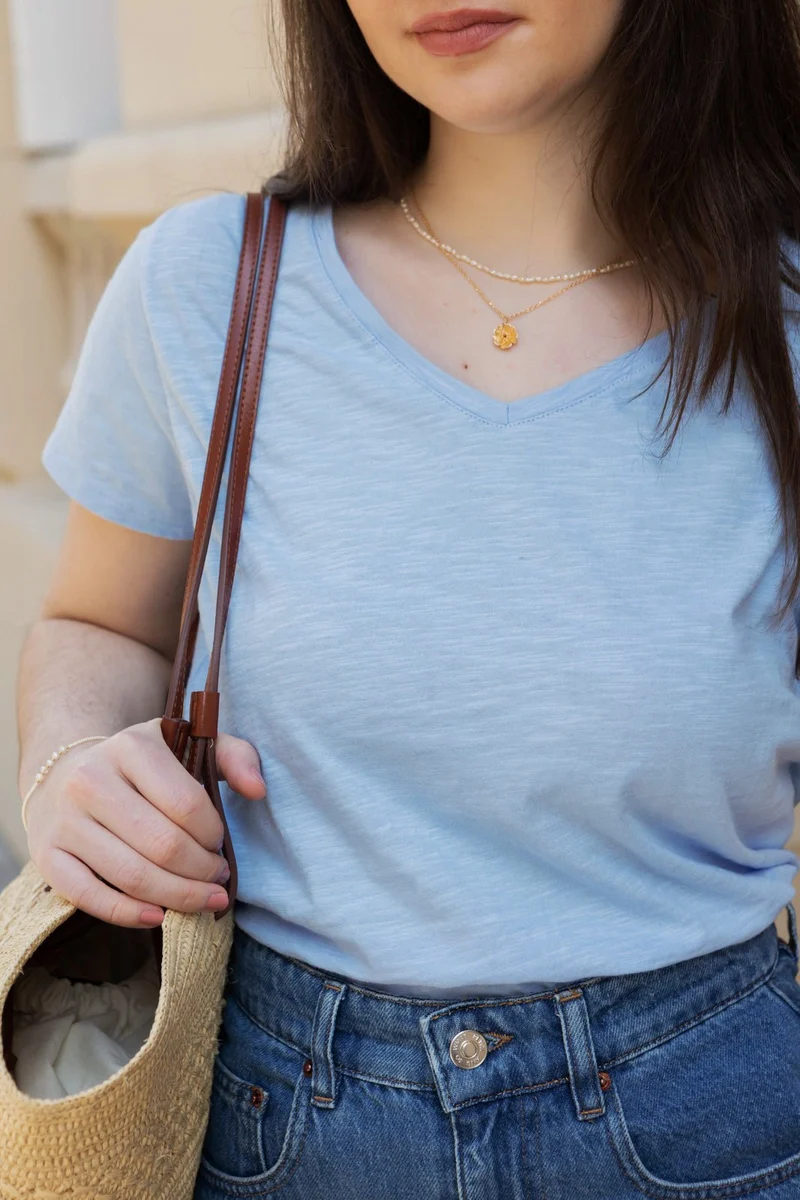 Tee-shirt Simone - bleu ciel