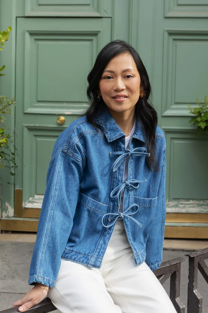 Veste en jean Melissa - noeuds