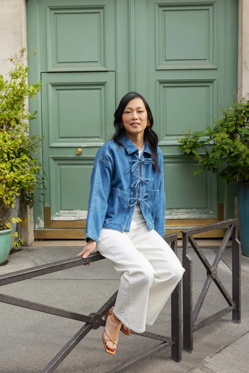 Veste en jean Melissa - noeuds