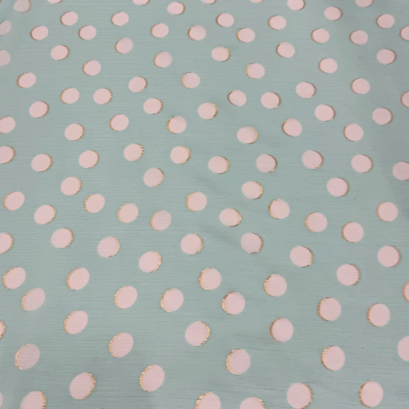 Tissu Mousseline Crinkle - Azzura
