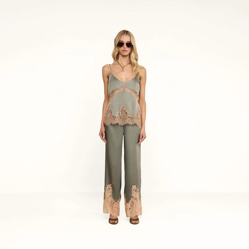 Mitsu Satin Lace Camisole