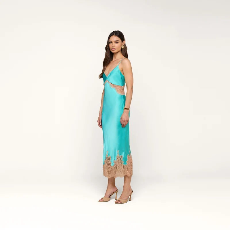 Scotly Silk Lace Dress