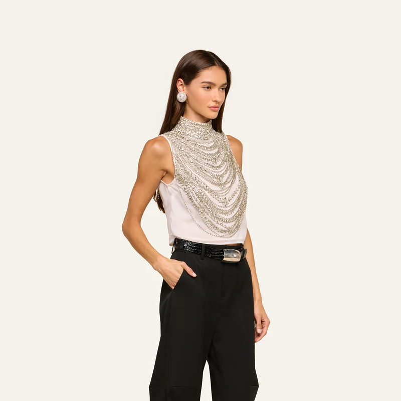 Yun Draped Crystal Tank