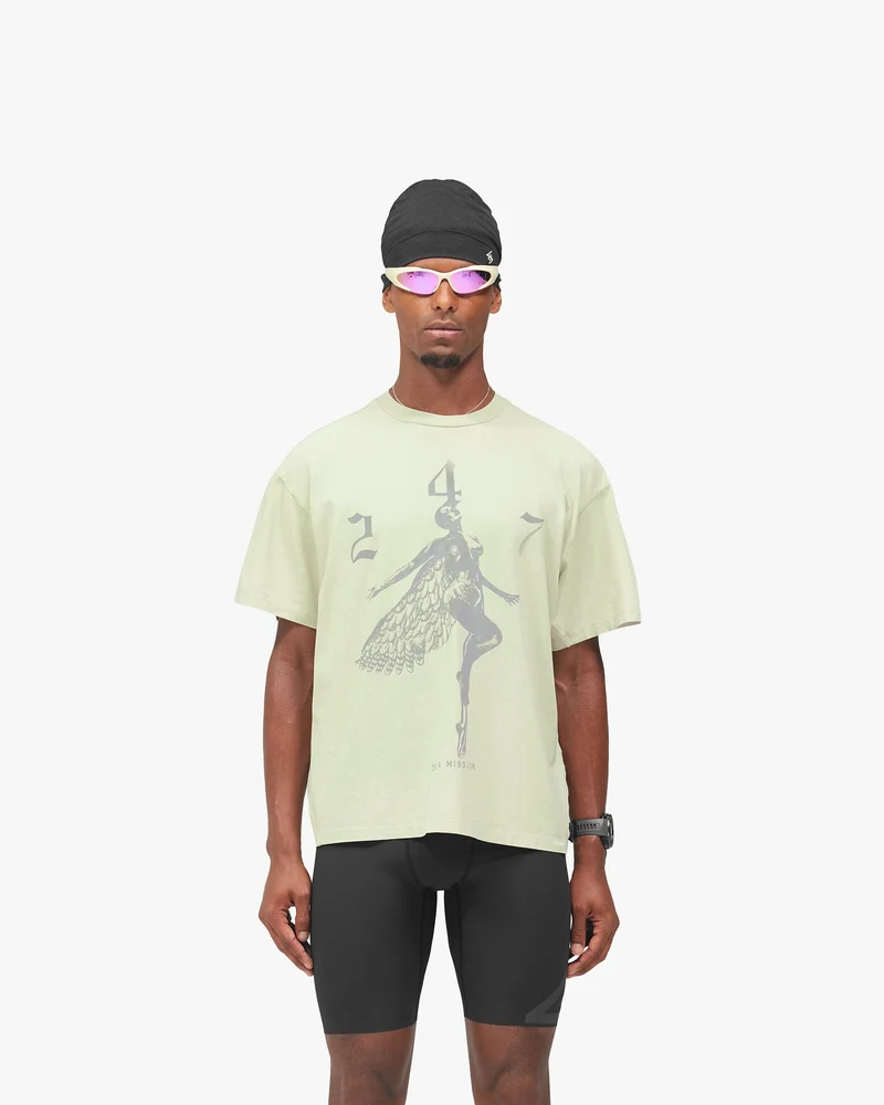 247 Fallen Angel Graphic T-Shirt - Fern