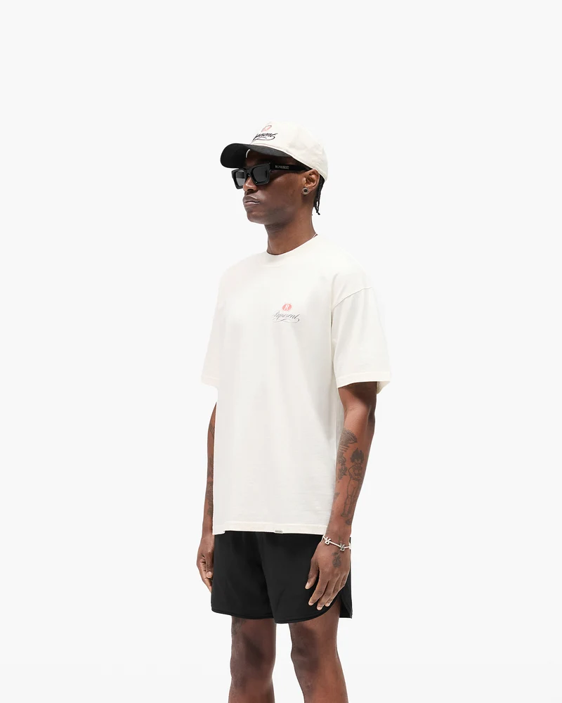 Grand Vintage Hand Drawn T-Shirt - Aged White