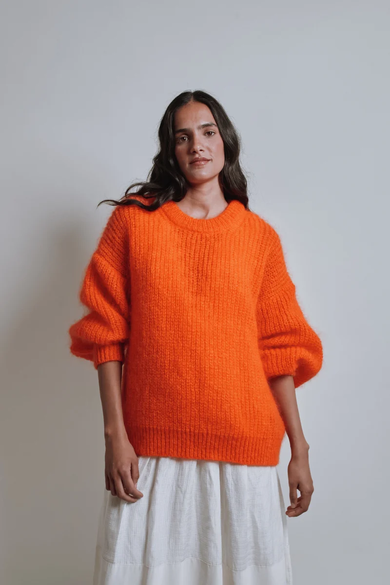 LUCIE Mohair Sweater by Marie Courroy x L'Envers - Orange