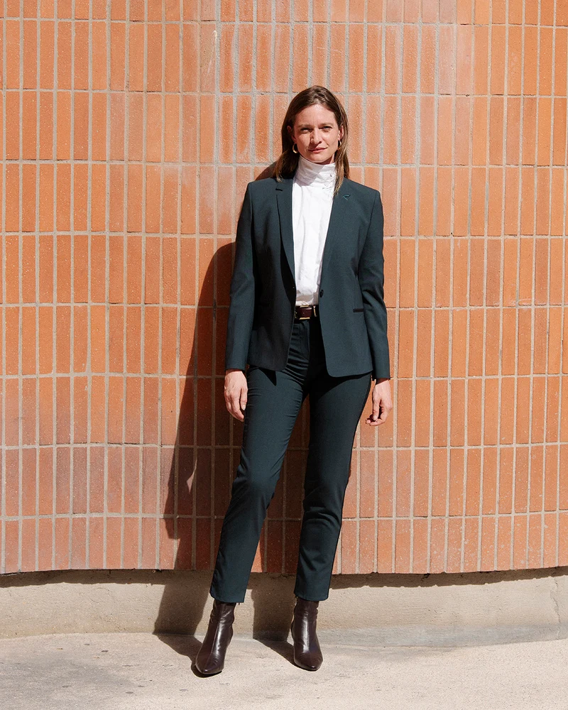 Pantalon Cigarette New-York - Vert Bouteille