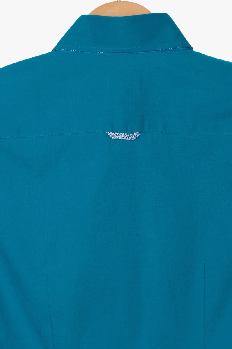 Silvia Iconic Poplin Stretch Women’s Shirt Green