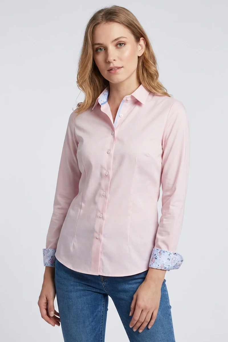 Beatrice Sport Poplin Stretch Women’s Shirt Pink