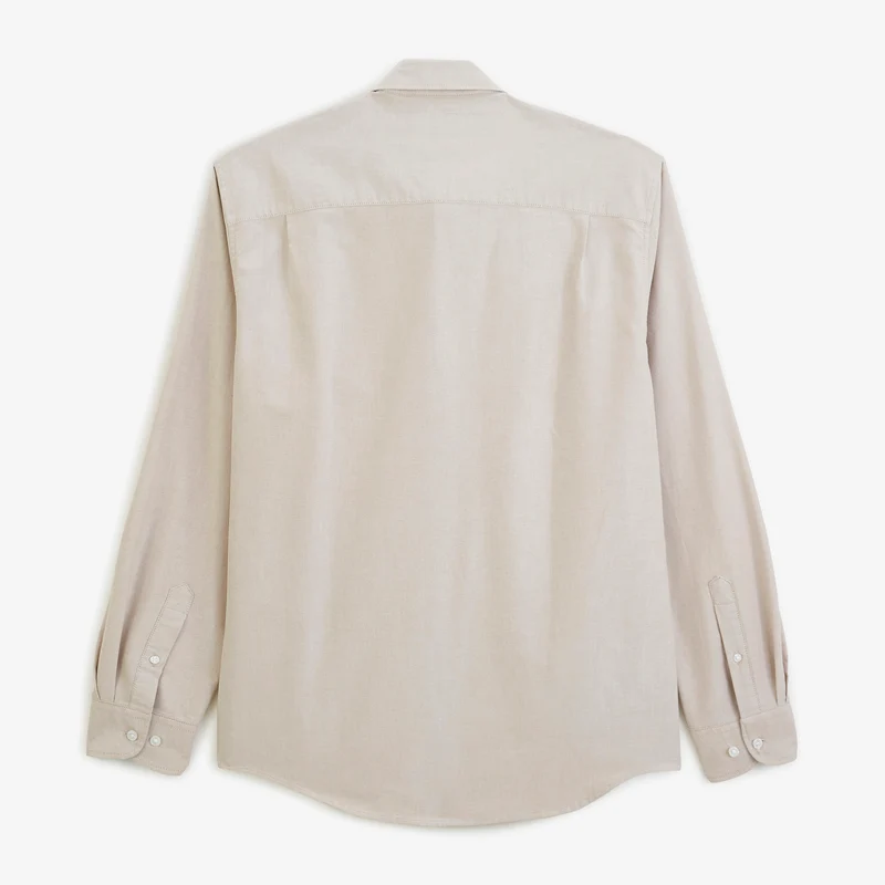 Chemise manches longues Oxford beige Sangle SB