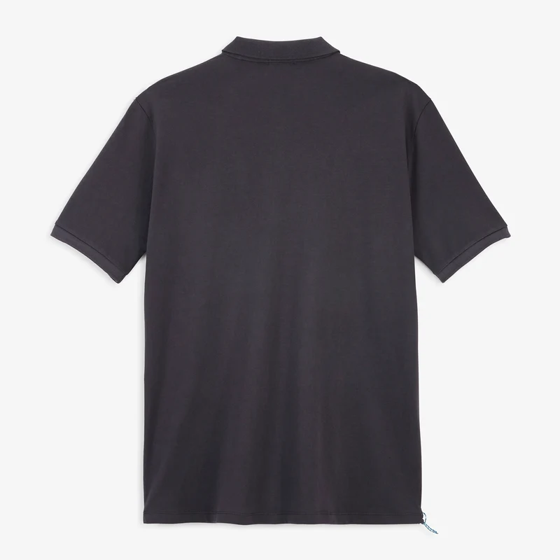 Polo piqué pilote manches courtes coton broderie bouclette gris Pilote SBPLAY