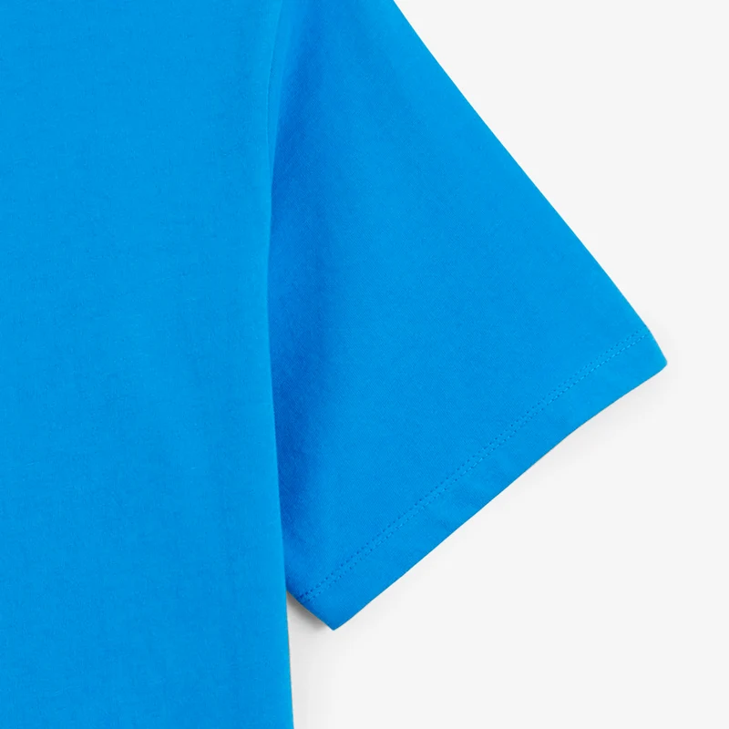 T-shirt manches courtes coton bleu roi badge brodé Funky Animals Thor