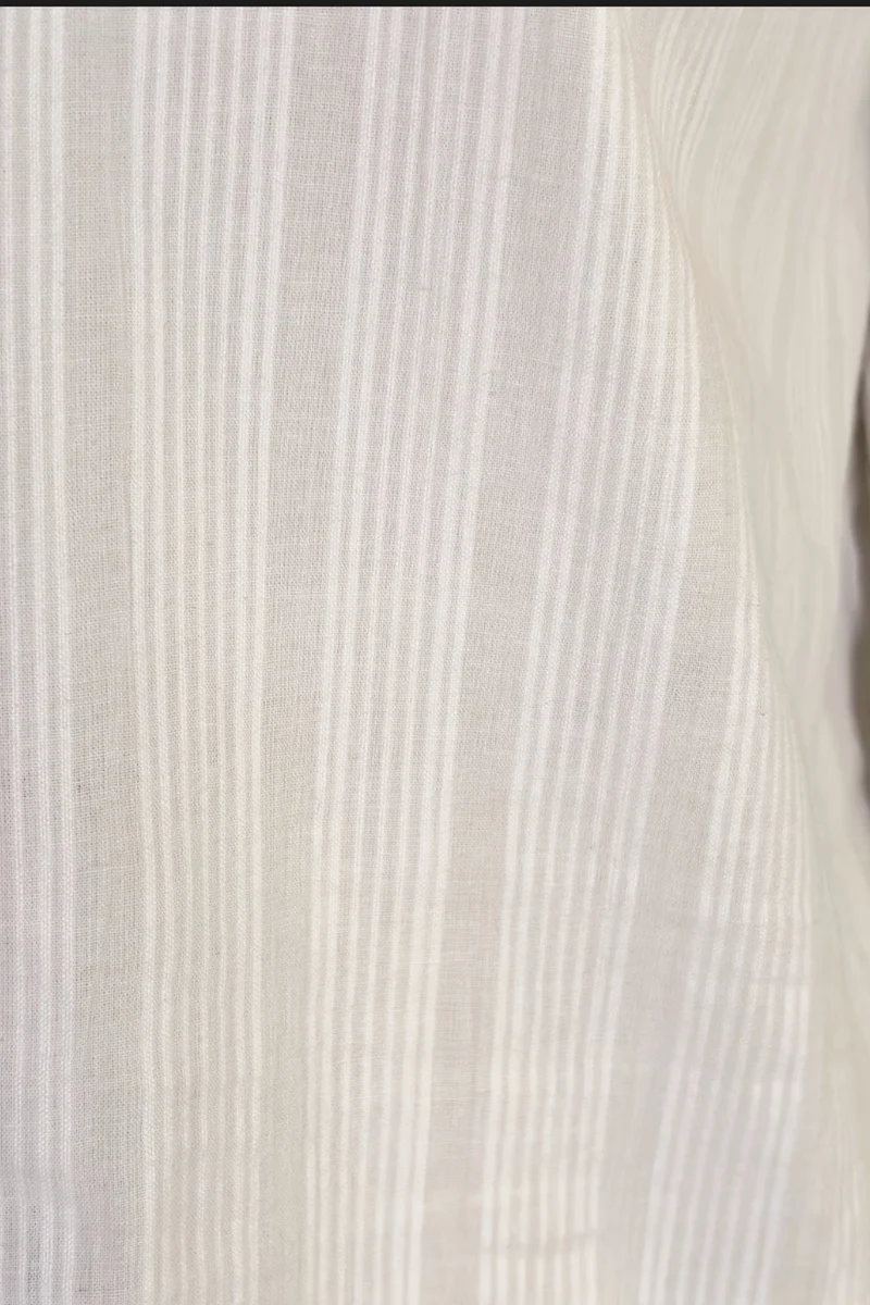 Cerin|Buttonfront Dobby Shirt With Ladder Lace Detail