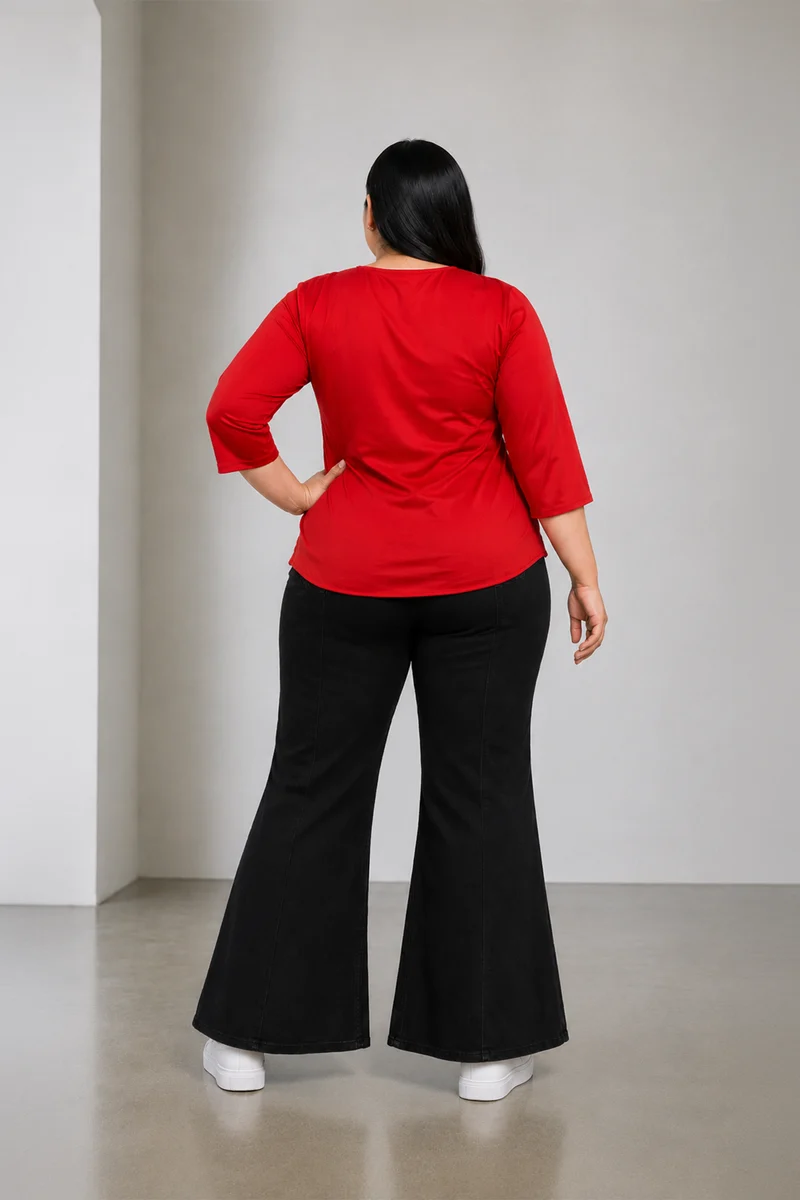 Prenu|Viscose Gathered Wrap Top
