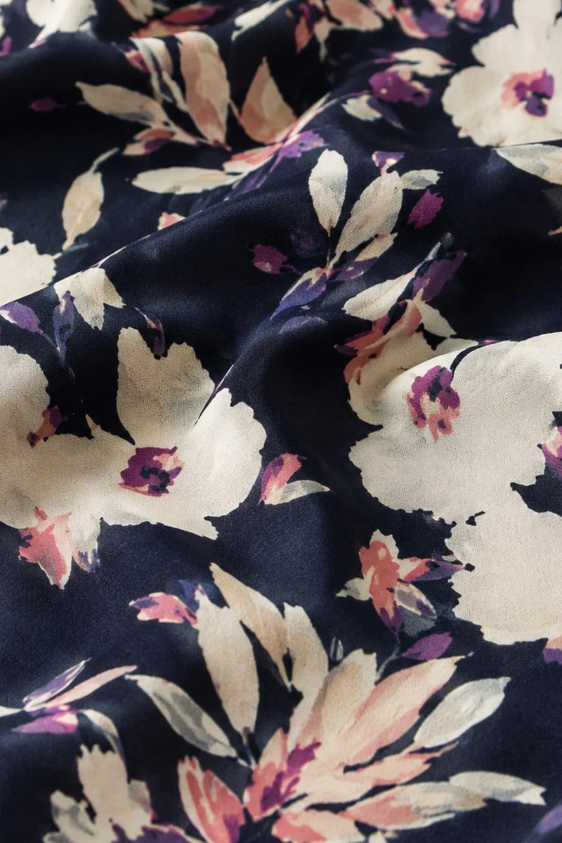 Neai|Viscose Print Fit Flare Midi Dress