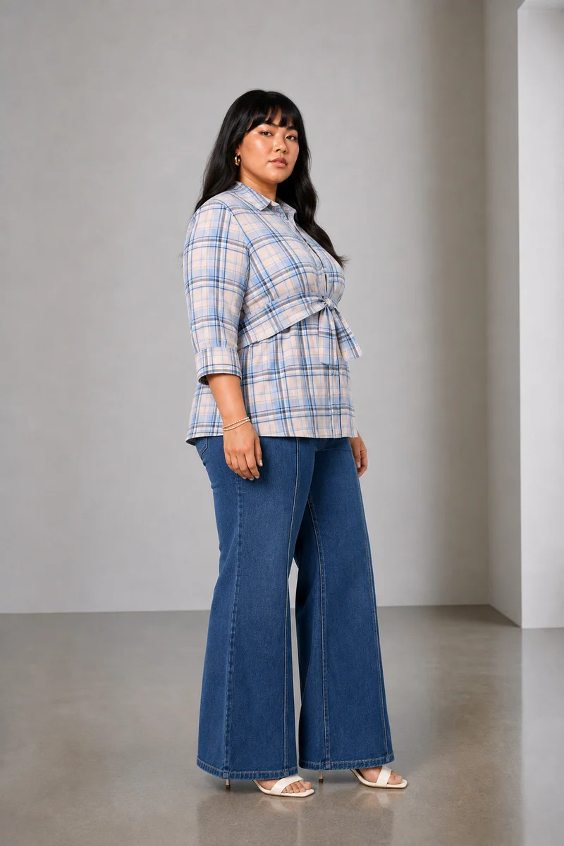 Zubini|Cotton Shirt With Tieup