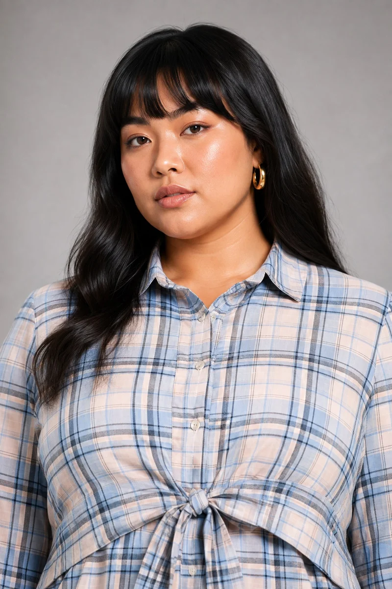 Zubini|Cotton Shirt With Tieup