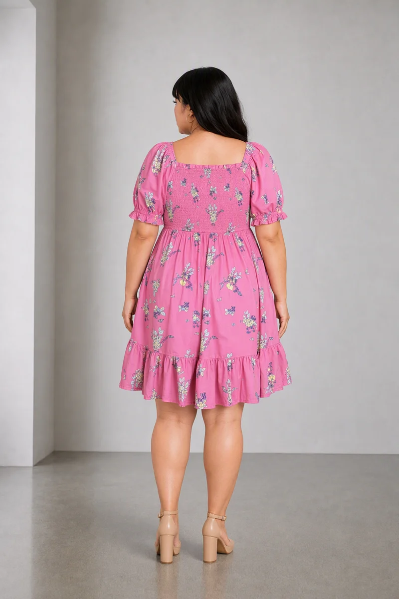 Sorrel|Cotton Tiered Smocking Dress