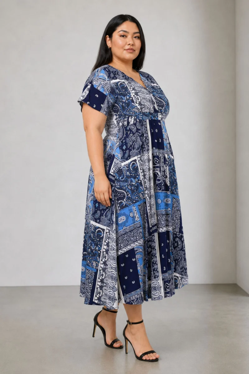 Corma|Viscose Pleated Maxi Dress
