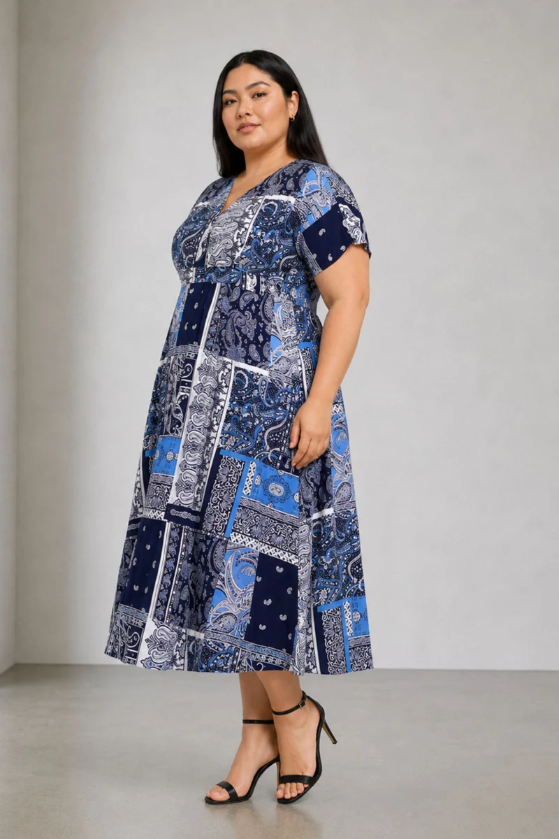 Corma|Viscose Pleated Maxi Dress