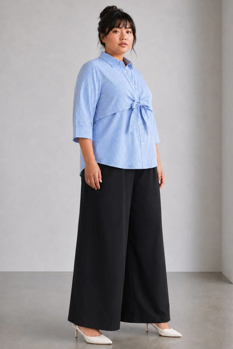 Civora|Cotton Shirt With Tieup