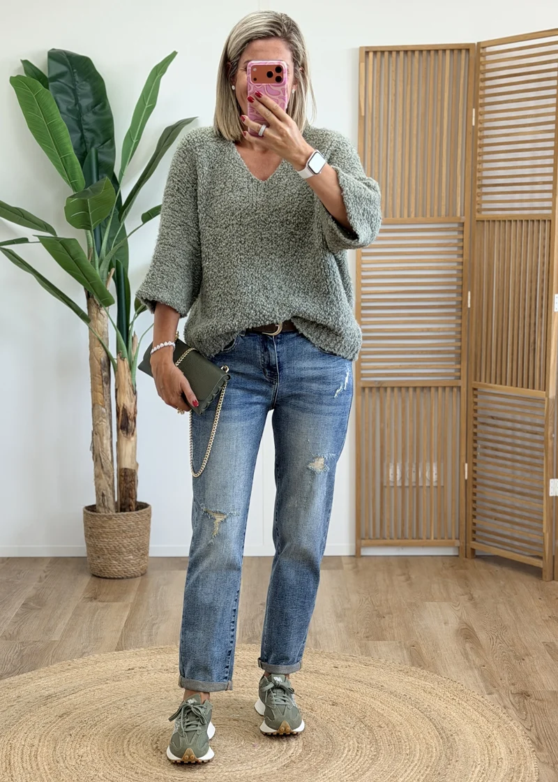 Pull Bouclettes Étoiles Strass