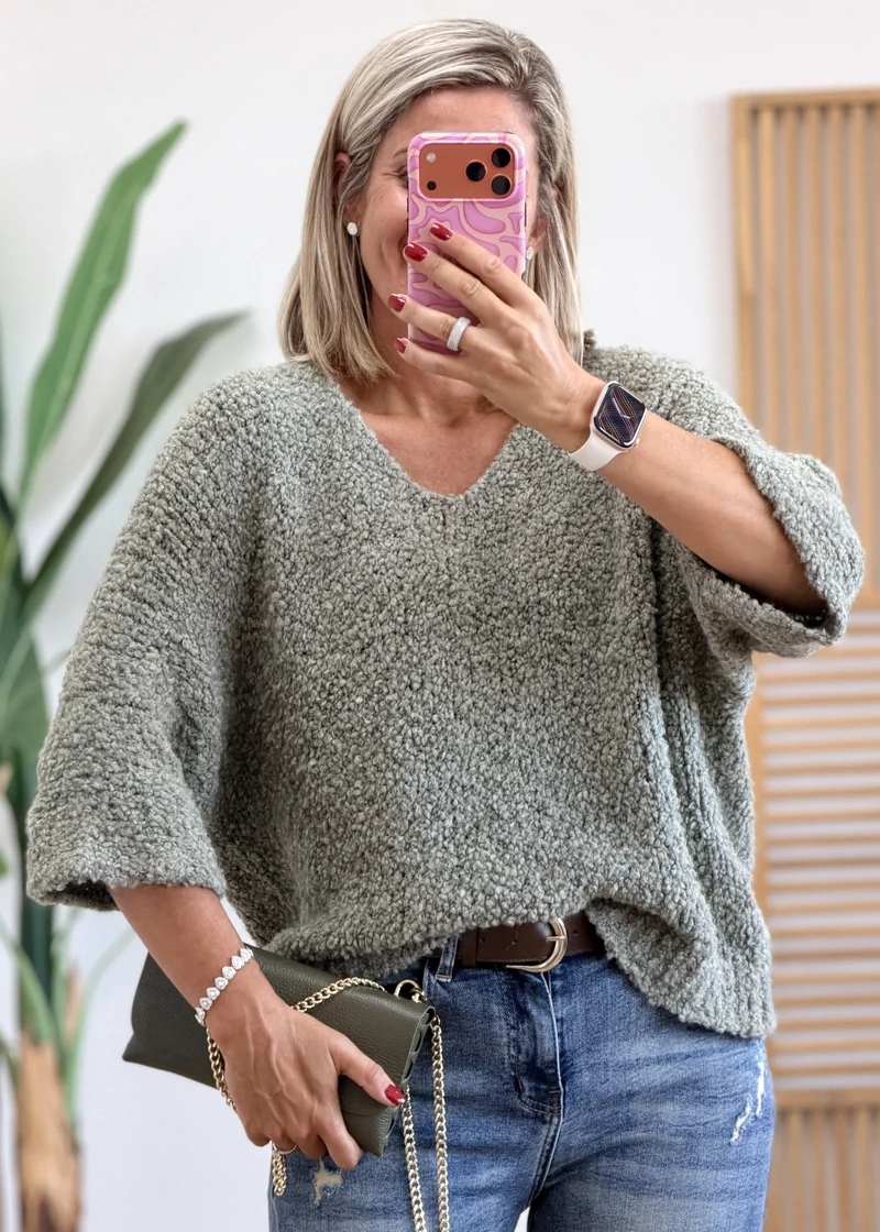 Pull Bouclettes Étoiles Strass