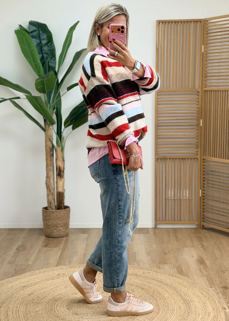 Pull Multi Couleurs Très Doux - Made in Italy