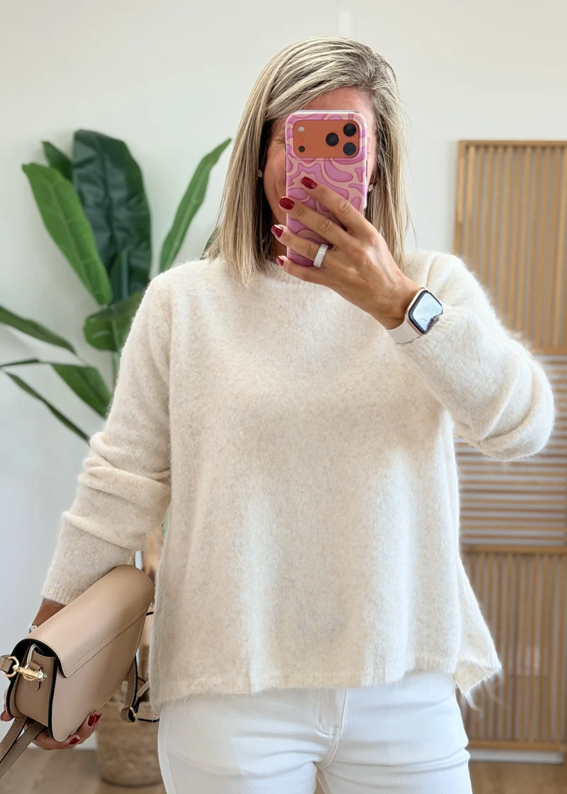 Pull Bi Matière Léopard - Voilage au Dos
