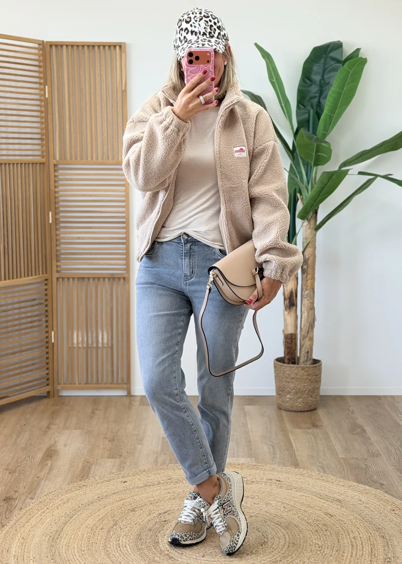 Gilet Veste Polaire Zippé Écussons La Vie Est Belle