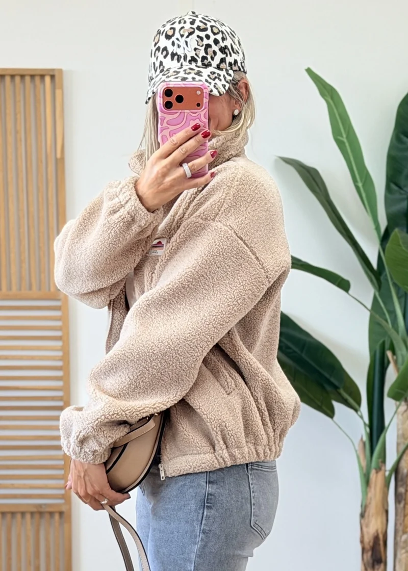 Gilet Veste Polaire Zippé Écussons La Vie Est Belle