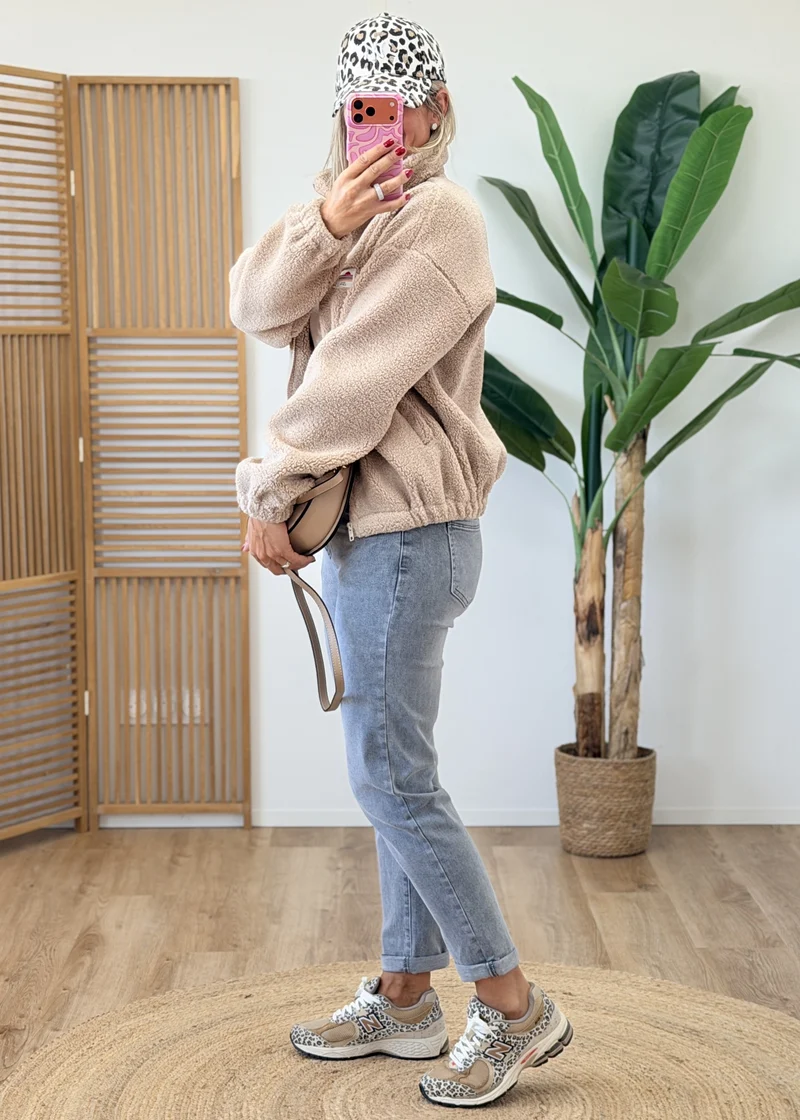 Gilet Veste Polaire Zippé Écussons La Vie Est Belle