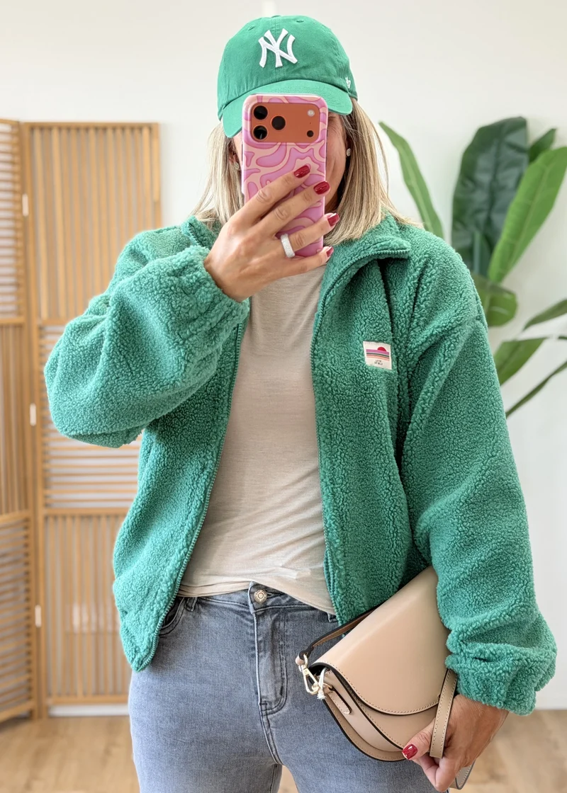 Gilet Veste Polaire Zippé Écussons La Vie Est Belle