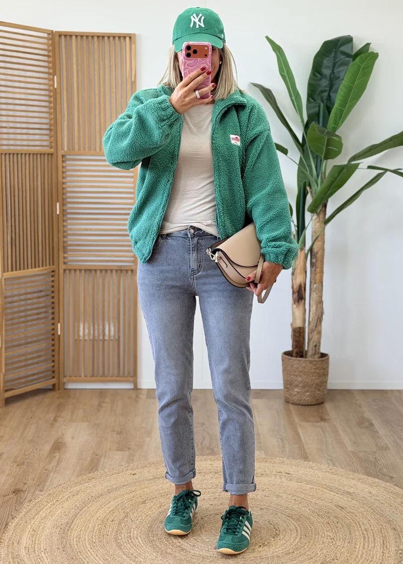 Gilet Veste Polaire Zippé Écussons La Vie Est Belle