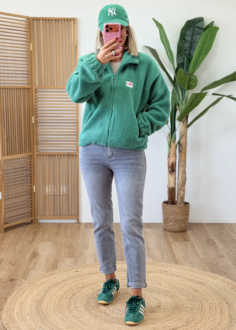 Gilet Veste Polaire Zippé Écussons La Vie Est Belle