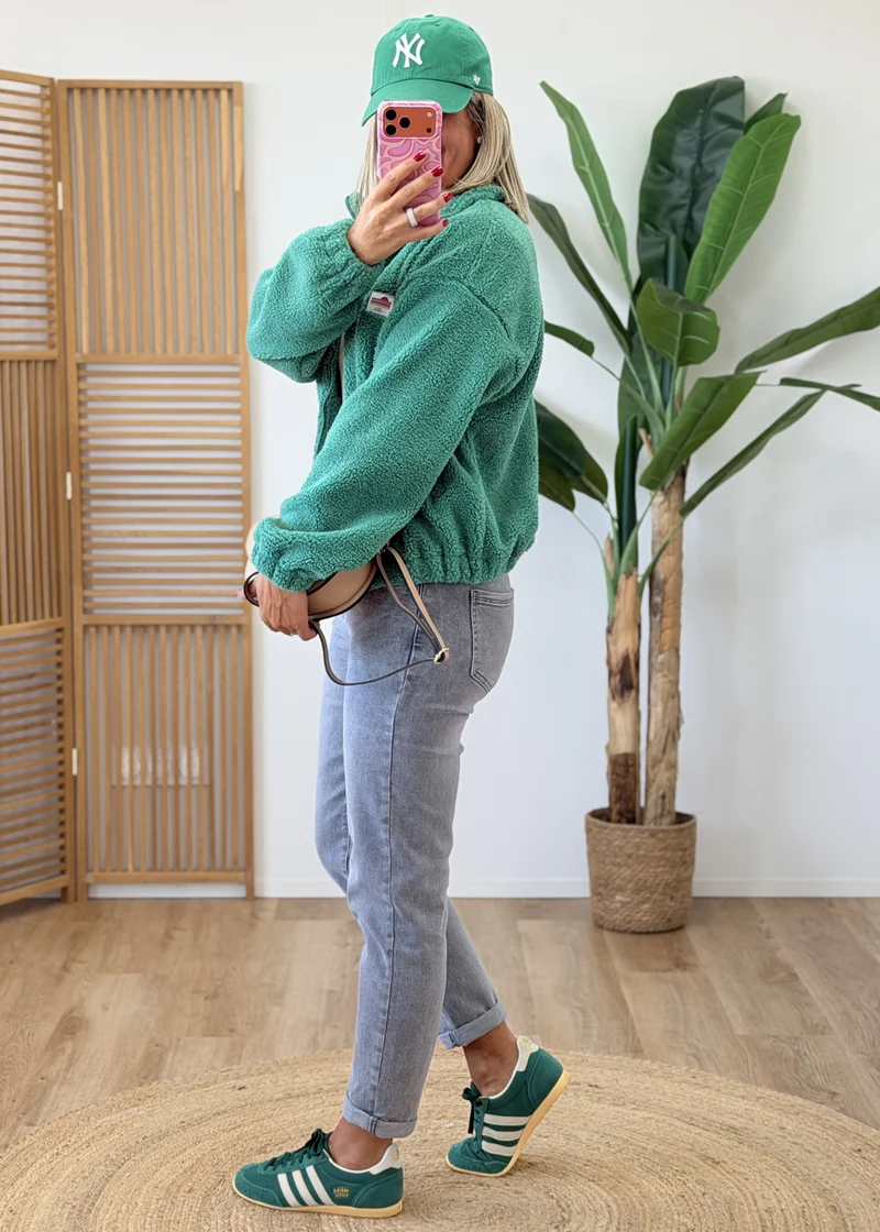 Gilet Veste Polaire Zippé Écussons La Vie Est Belle