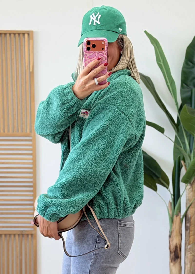 Gilet Veste Polaire Zippé Écussons La Vie Est Belle