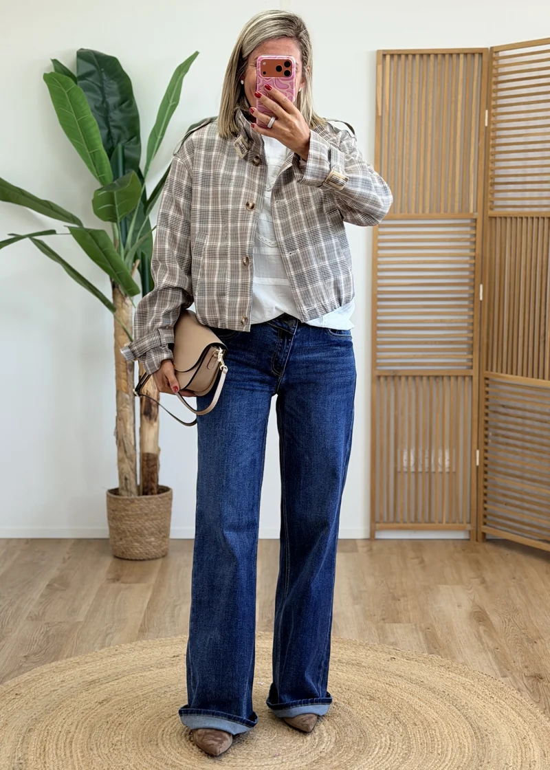 Veste Tendance à Carreaux