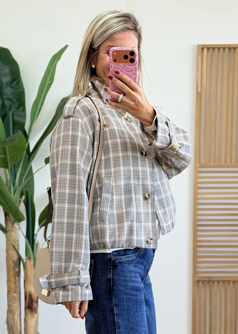 Veste Tendance à Carreaux