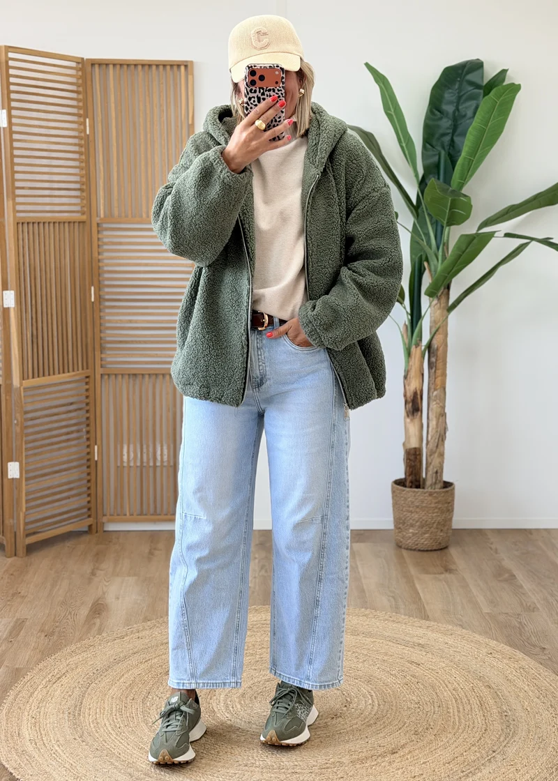Veste Teddy "La Vie Est Belle"
