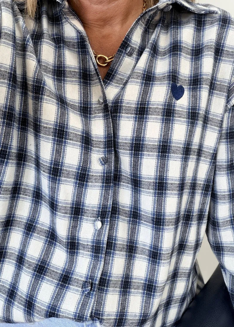 Chemise Ariane coeur brodé