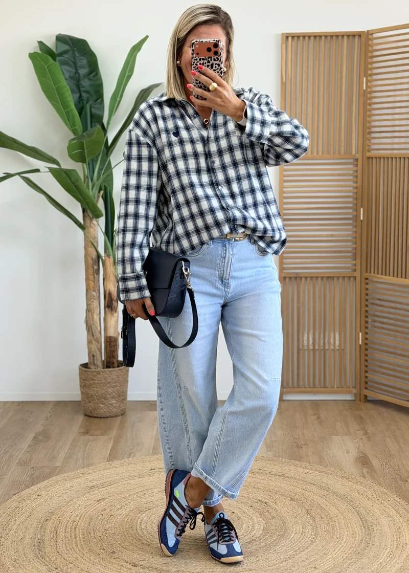 Chemise Ariane coeur brodé